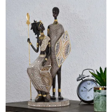 MASAI TRIBAL FAMILY 16,5 11,5 38 cm